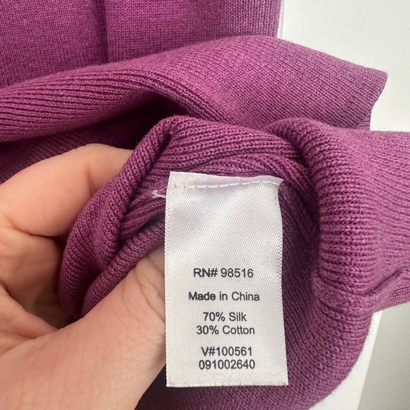 Coldwater Creek Purple Fitted Tank Top - Picture 4 of 4